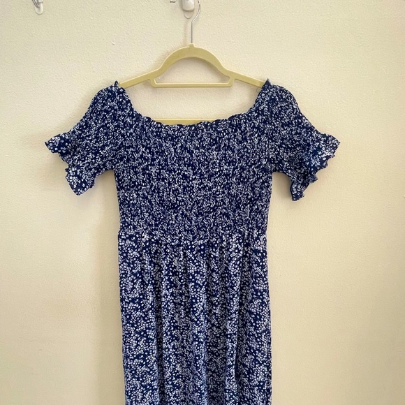 Womens Blue/White Maxi Dress Size L - Picture 2 of 9